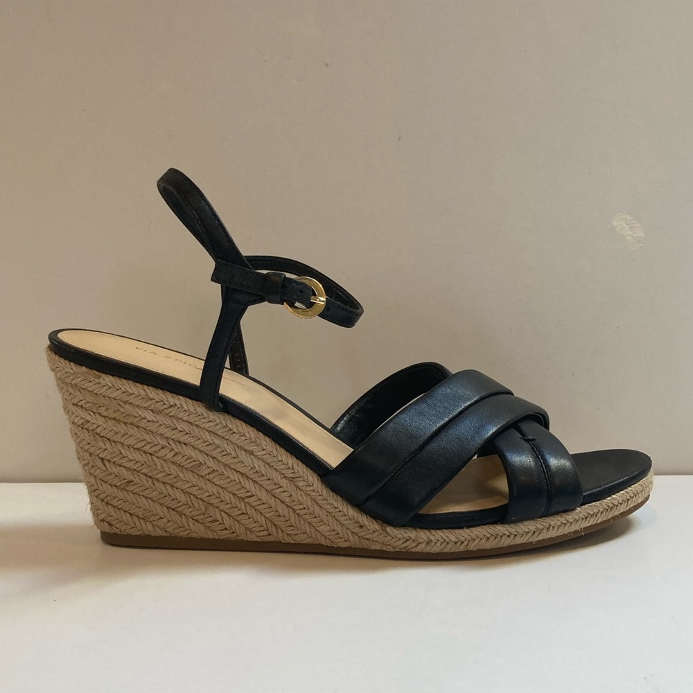 Via Spiga Inna Espadrille Wedge Sandal in Black - Picture 2 of 10